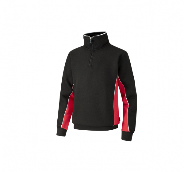 Redhill Black/Scarlet 1/4 Zip Fleece w/Logo