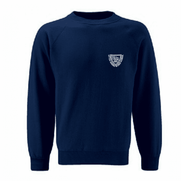 Little Harrowden Navy Crew Neck Sweatshirt w/Logo