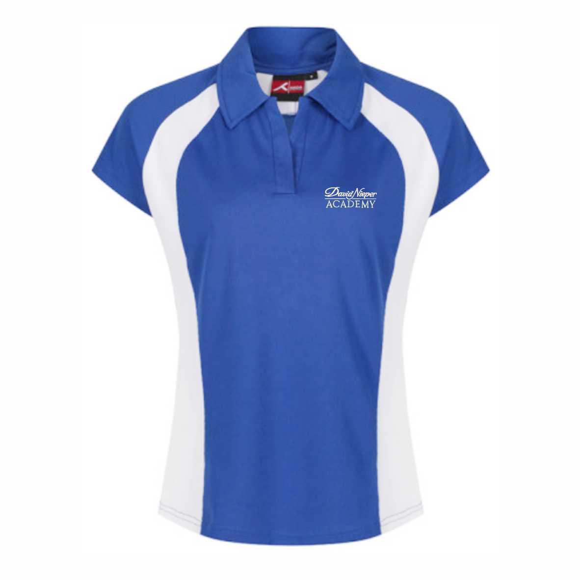 David Nieper Girls Falcon Royal/White Polo Shirt - Schoolwear Solutions