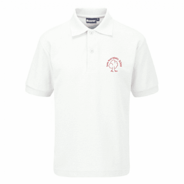 Banks Road White Polo Shirt w/Logo