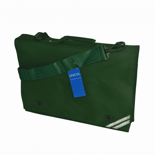 Firfield Bottle Green Document Case w/School Logo