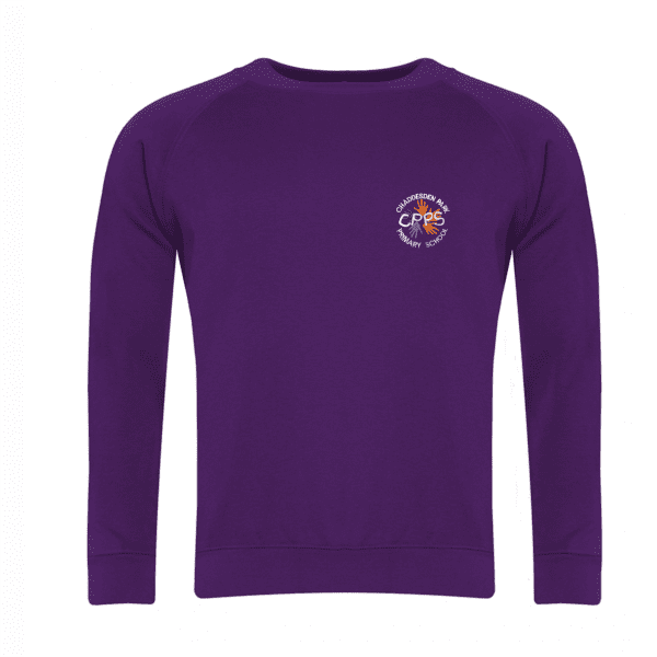 Chaddesden Park Purple Sweatshirt w/Logo