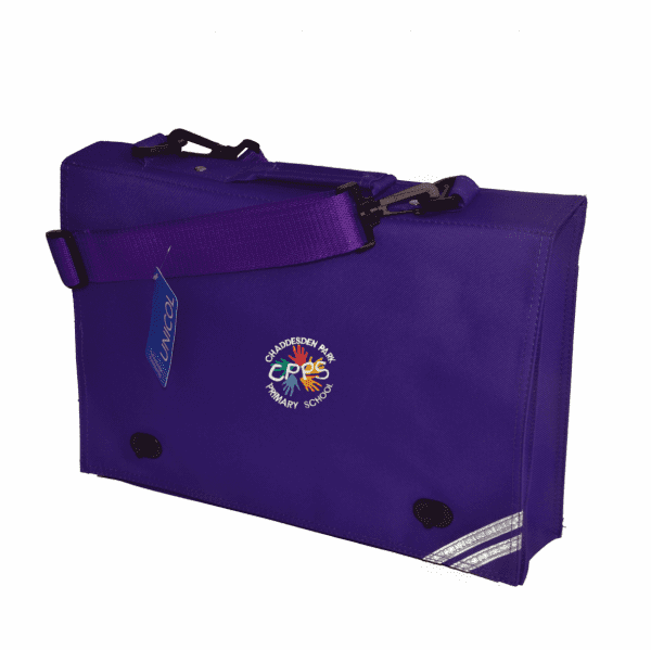 Chaddesden Park Purple Document Case w/Logo