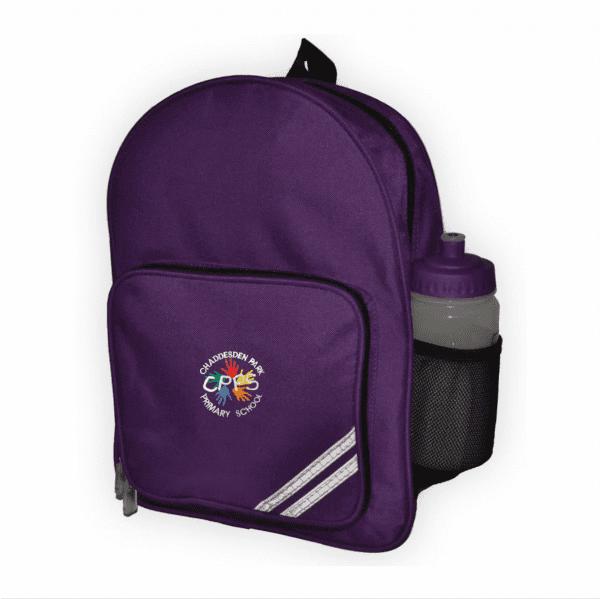 Chaddesden Park Purple Backpack w/Logo