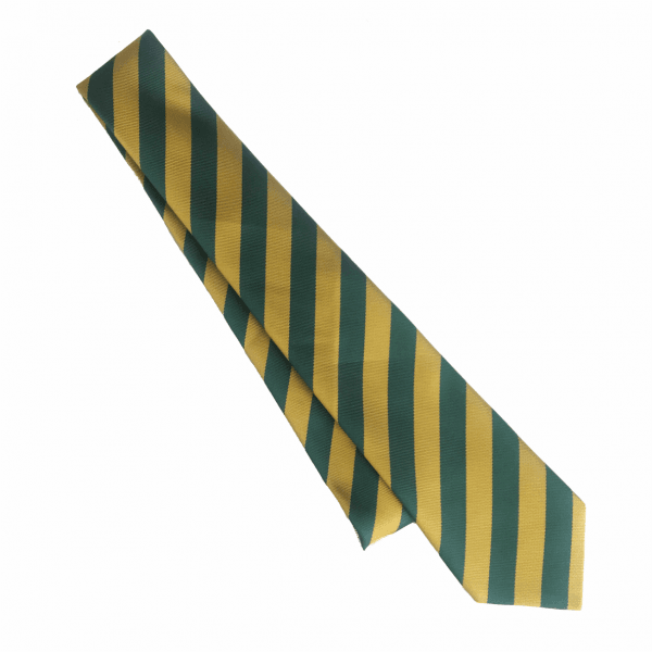 Woodlands School Cedar House Tie Yellow/Bottle