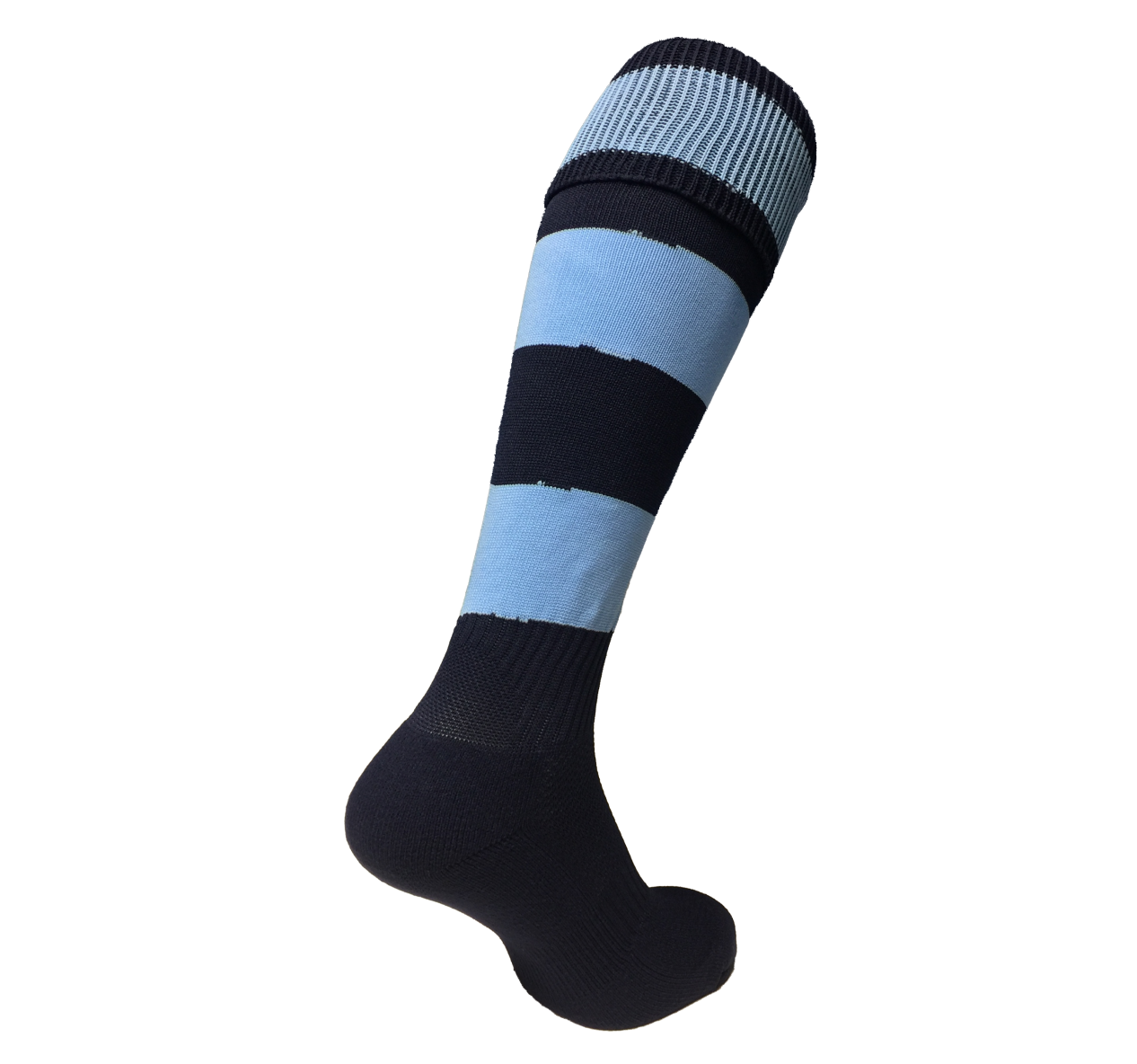 Unisex Navy/Sky Hooped Games Socks - Schoolwear Solutions