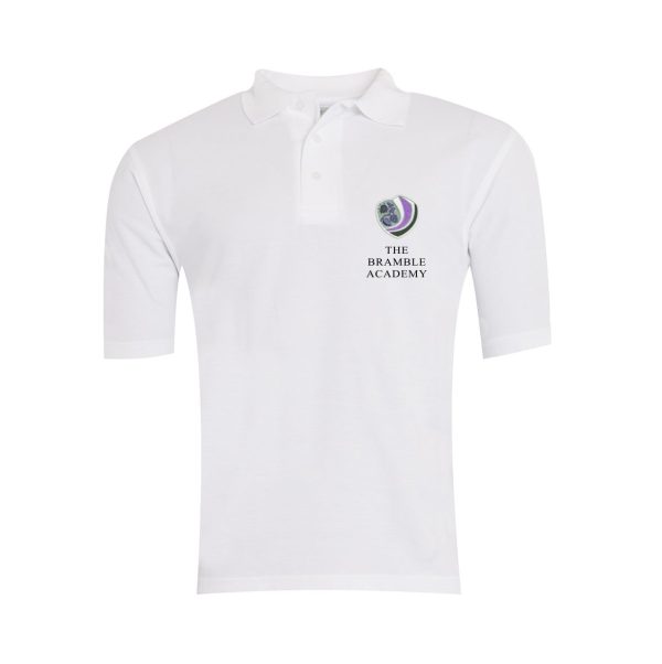 Bramble Academy White Polo w/Logo