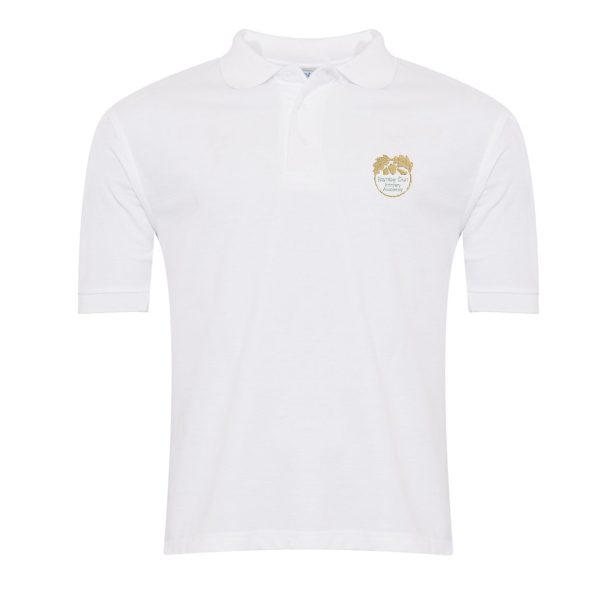 Barnby Dun Primary White Poloshirt w/Logo