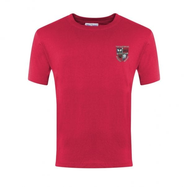 The Canons C of E Primary School Games T-shirt w/Logo - Red