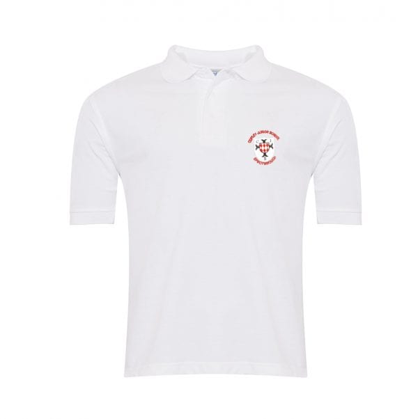 Copley White Poloshirt w/Logo