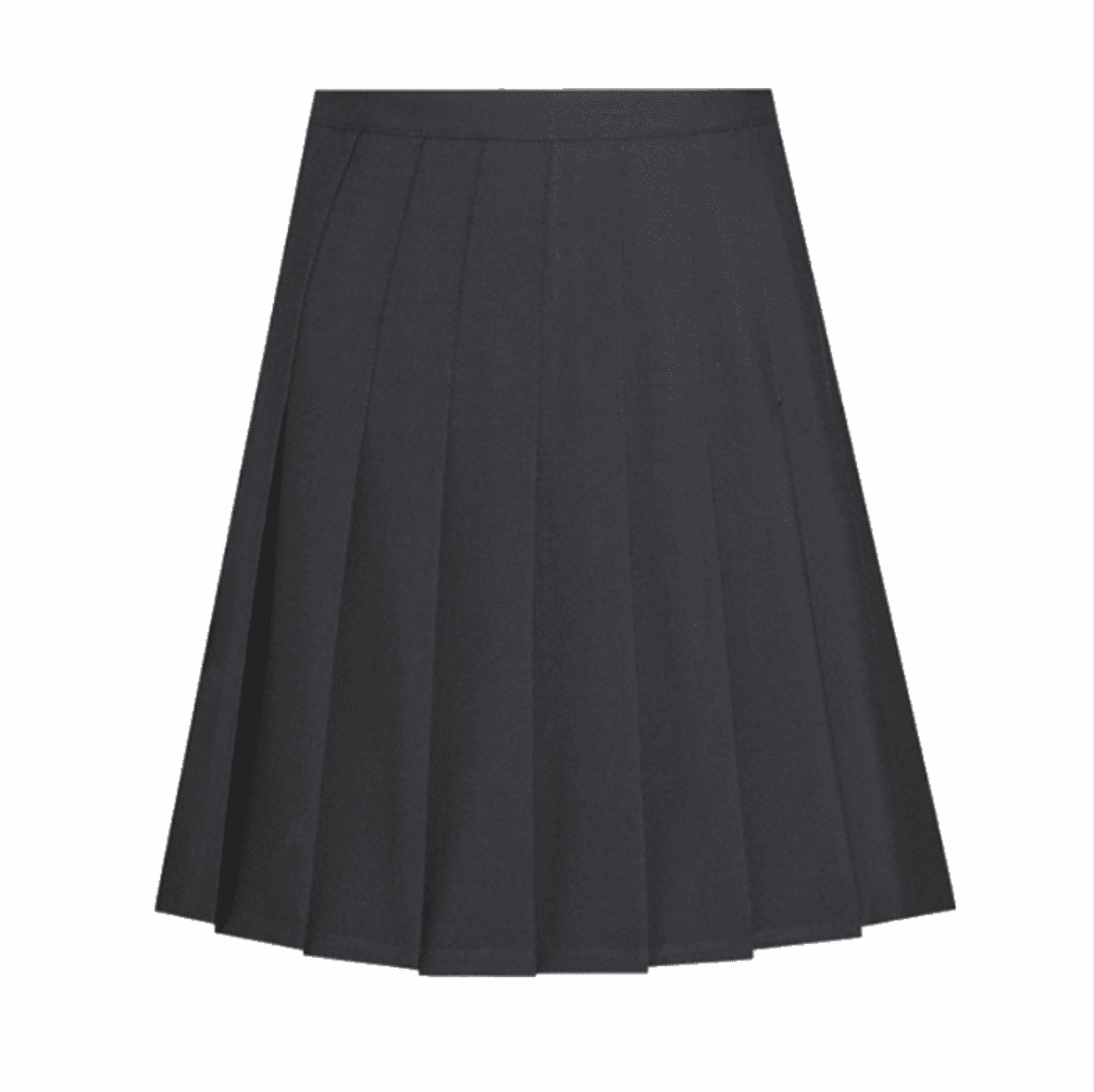 David Luke Black Stitch Down Pleated Skirt - Schoolwear Solutions