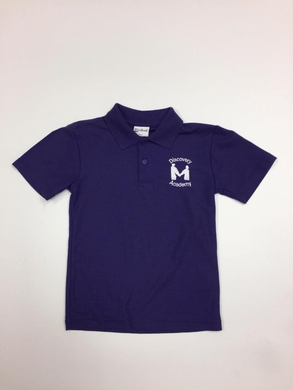 Discovery Academy Purple Polo Shirt w/Logo