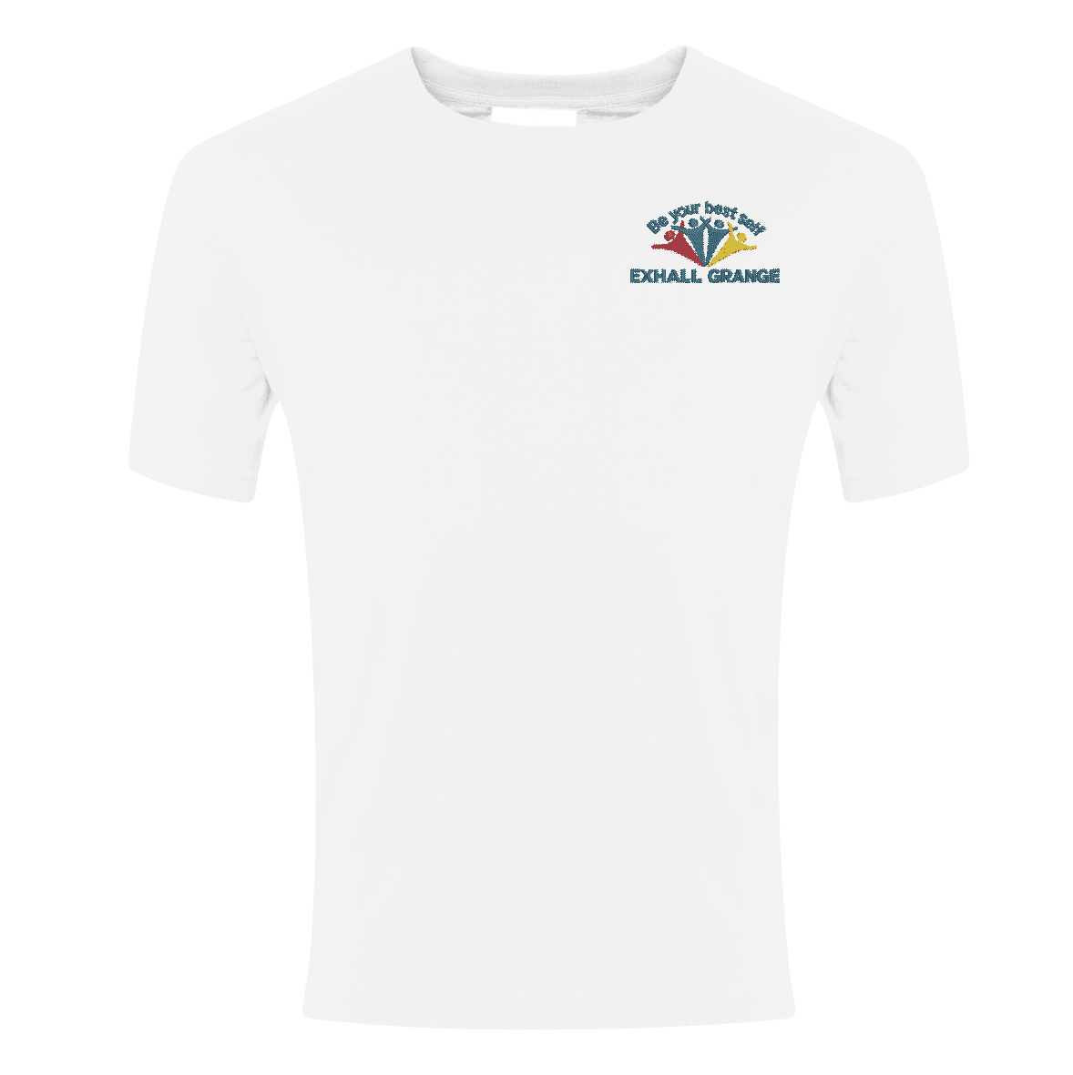 Exhall Grange Specialist School White T-shirt w/Logo - Schoolwear Solutions