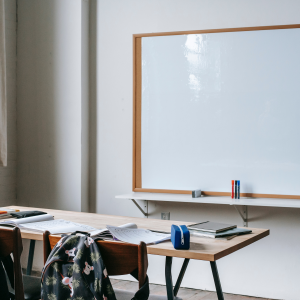 whiteboard in a classroom