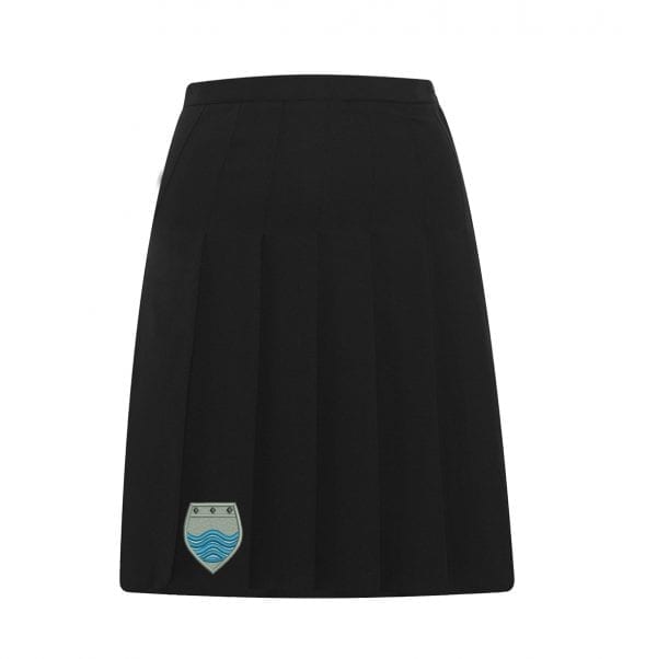 Etone College Pleated Black Skirt w/Logo