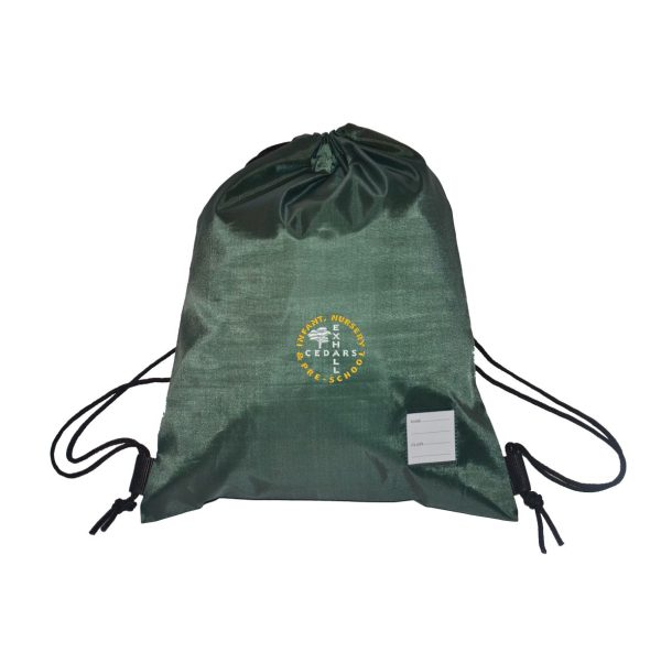 Exhall Cedars Draw String Bag w/Logo