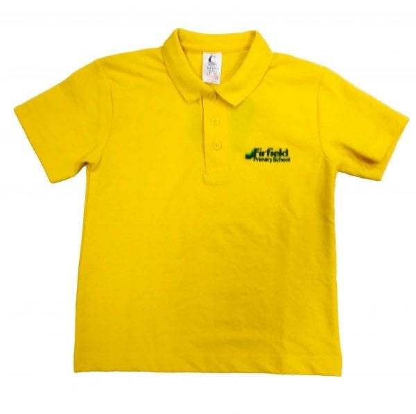 Firfield Yellow Polo Shirt w/Logo