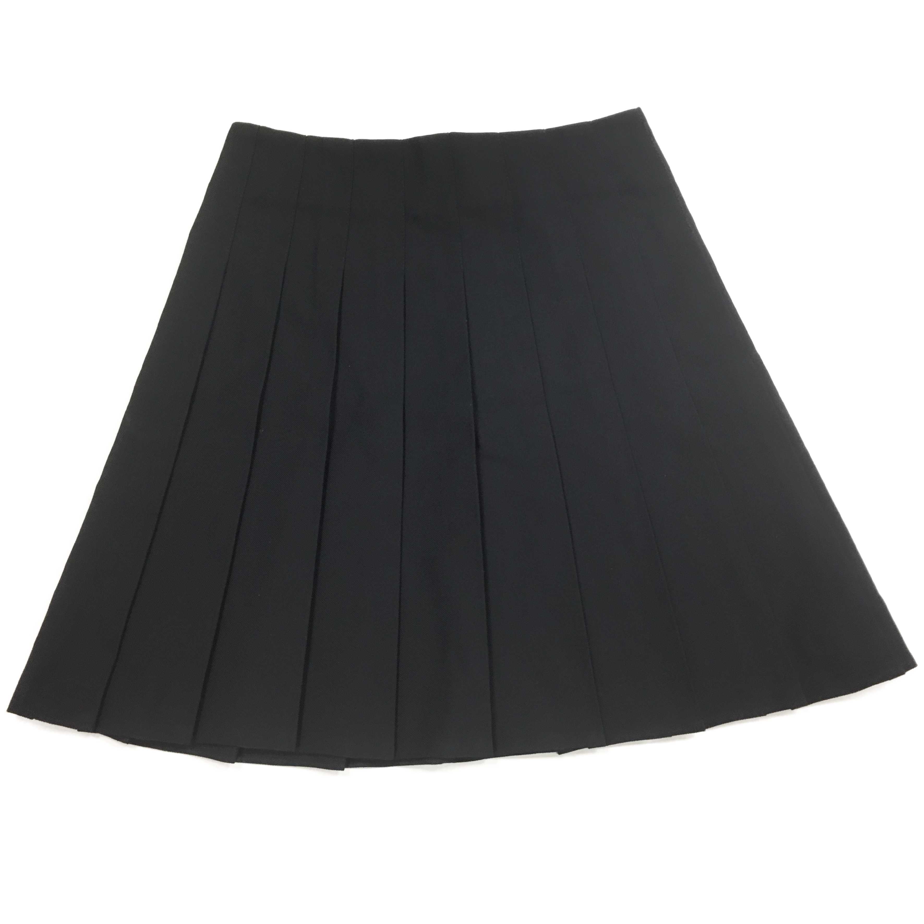 Girls Navy Stitch Down Pleat Skirt - Schoolwear Solutions