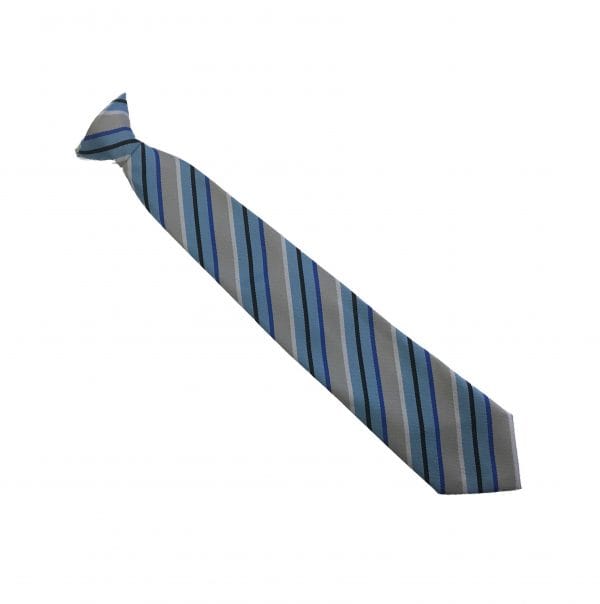 Alderman White Clip-on School Tie