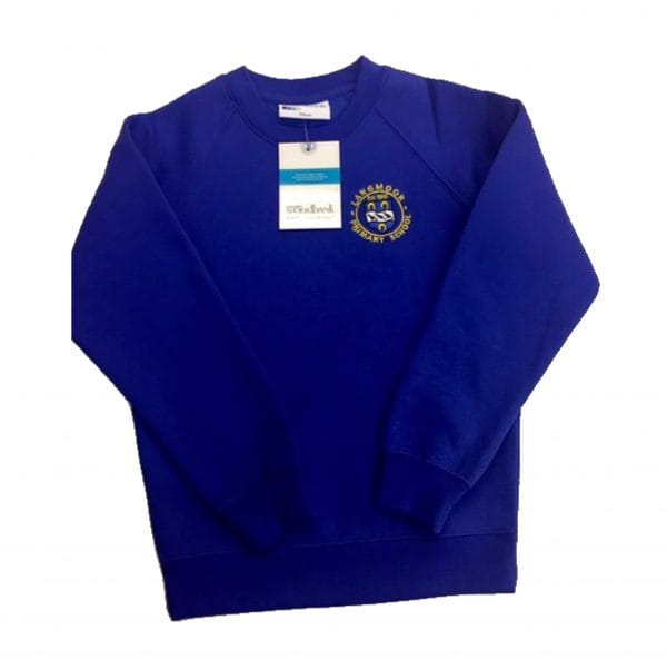 Langmoor Unisex Royal Crew Sweatshirt w/Logo