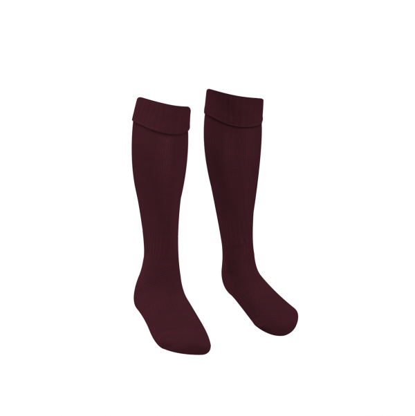 Maroon Football Socks