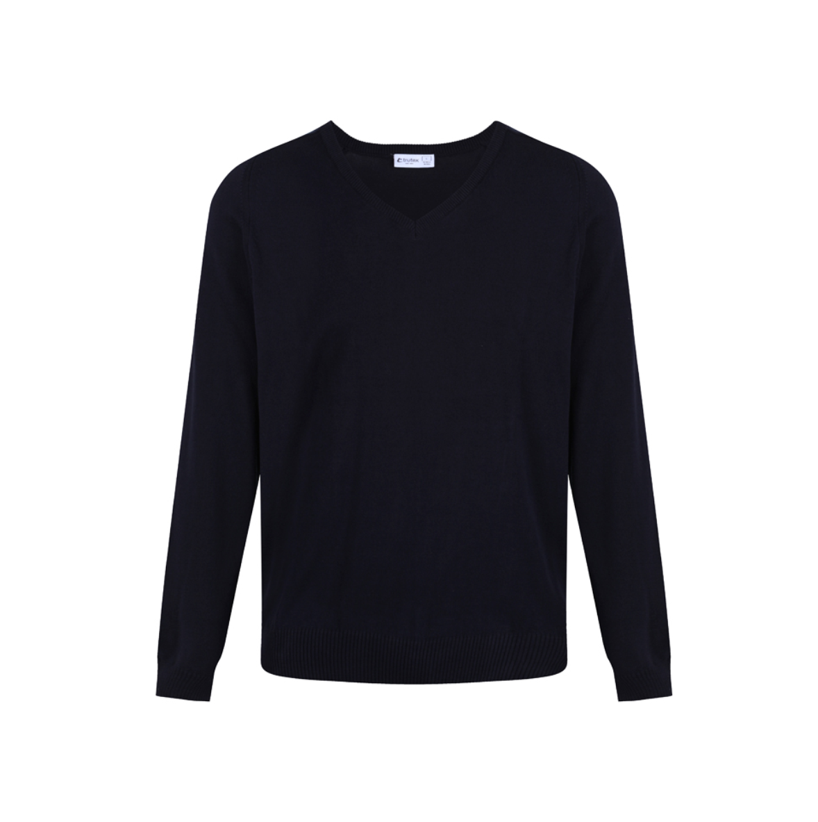 Unisex Navy Cotton V-Neck Pullover - Schoolwear Solutions