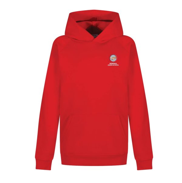 Newhall Junior School Red Hoodie Top w/Logo