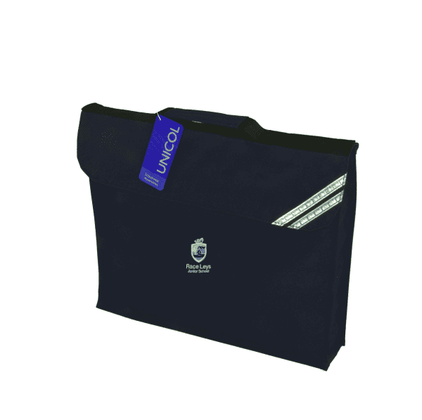 Race Leys Navy Bookbag w/Logo