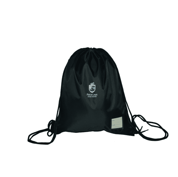 Race Leys Navy Drawstring Bag w/Logo