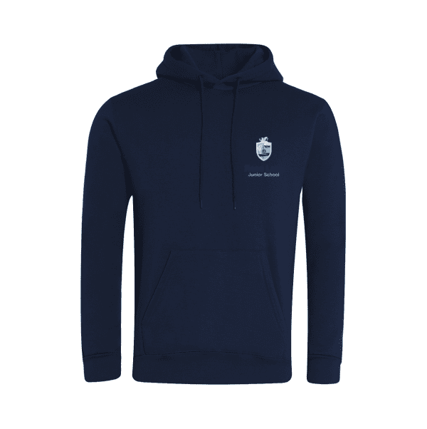 Race Leys Navy Hooded Top w/Logo