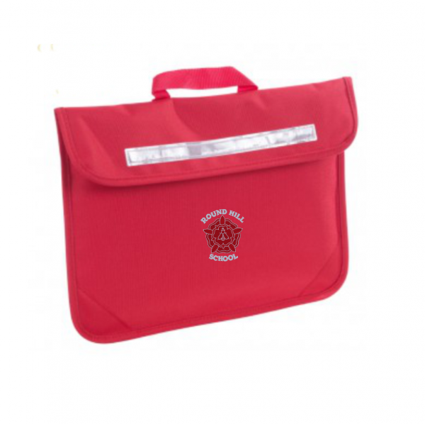 Round Hill Primary School Book Bag Red w/Logo