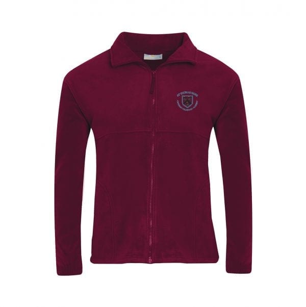 St Thomas More Maroon Fleece Jacket w/Logo