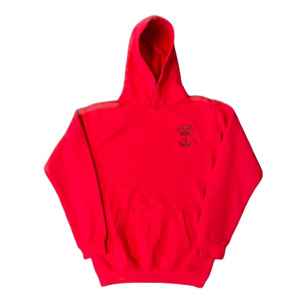 Saint John Houghton Red Hooded Top w/Logo