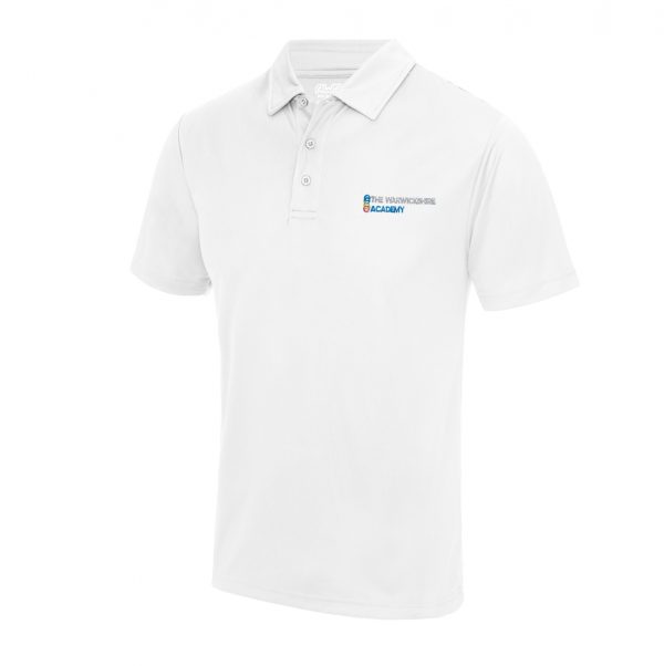 The Warwickshire Academy White Games Polo Shirt w/Logo