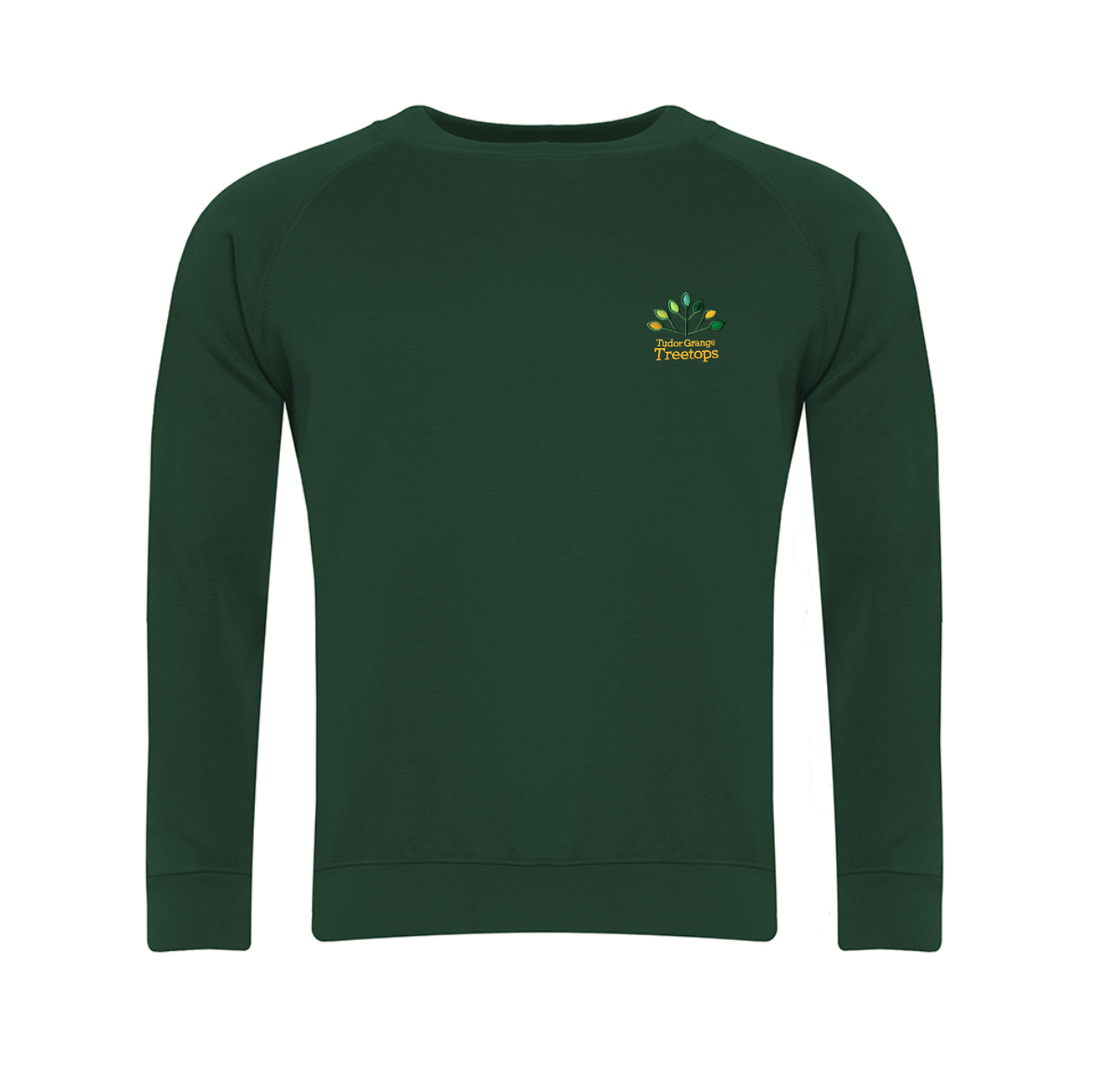 Treetops Bottle Crew Neck Sweatshirt w/Logo - Schoolwear Solutions