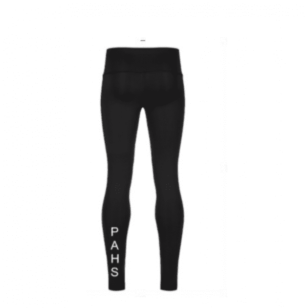 Prince Albert High School Games Leggings Black w/Text