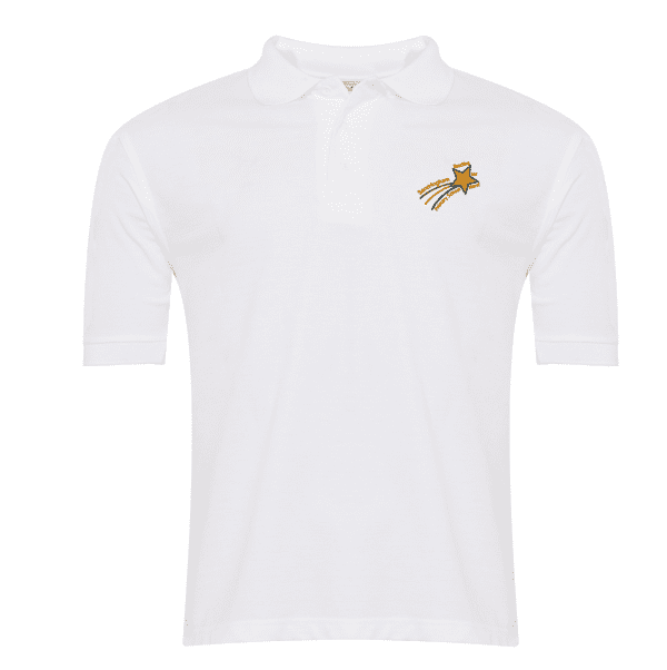 Sandringham White Polo Shirt w/Logo