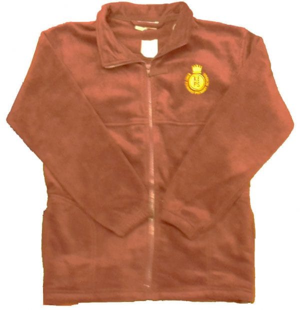 King Edward Maroon Fleece Jacket w/Logo