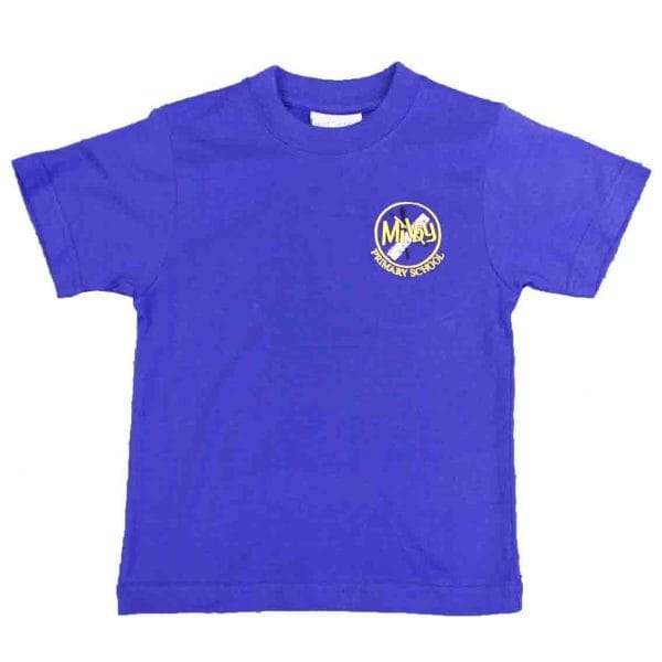 Milby Primary Royal PE T-Shirt w/Logo