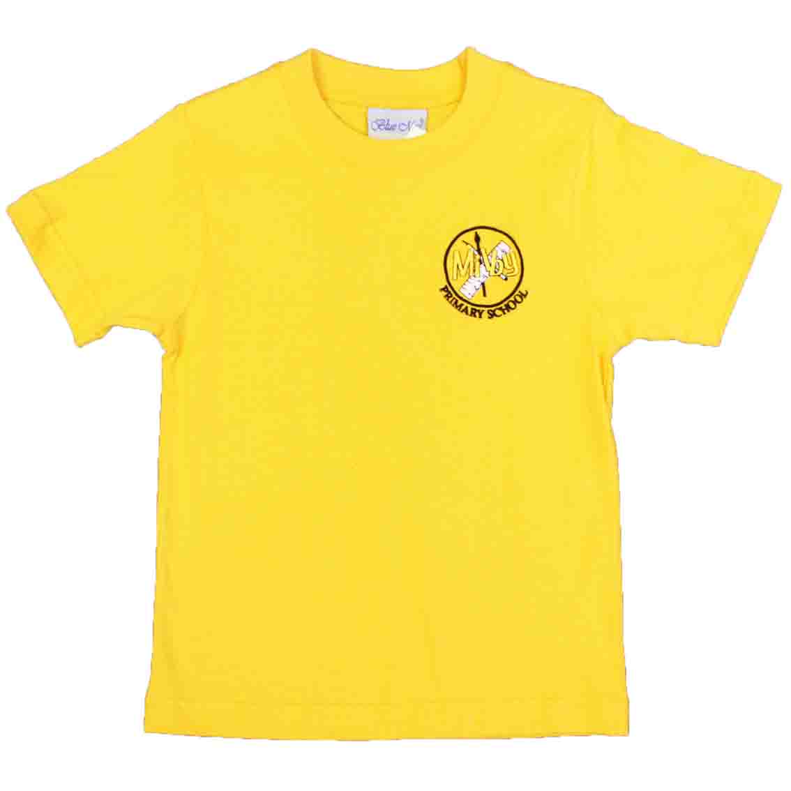 Milby Primary Gold PE T-Shirt w/Logo - Schoolwear Solutions