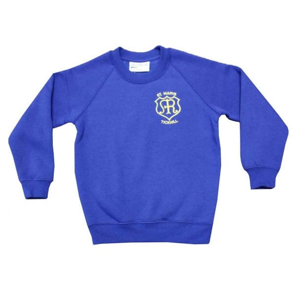 Tickhill St Mary's Royal Blue Sweatshirt w/Logo