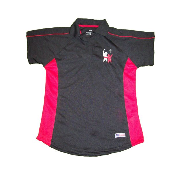 Samworth Church Boys Blk/Red PE Polo Shirt