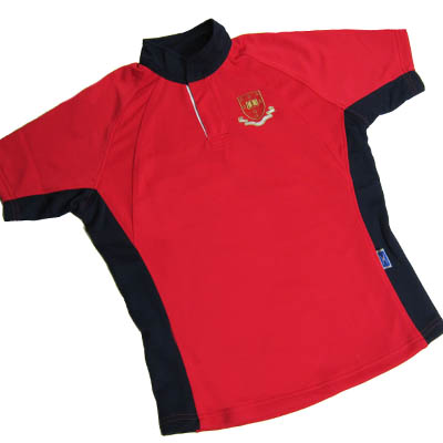 Trent College Boys Navy/Red Reversible Rugby Shirt w/Logo - Schoolwear ...