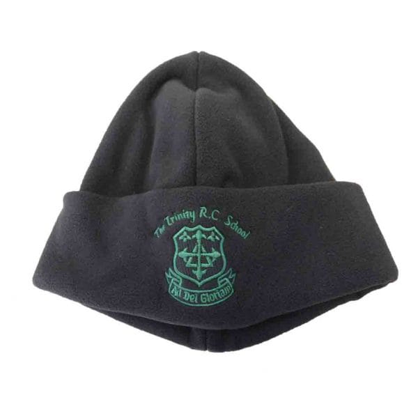 Black Fleece Hat w/Logo