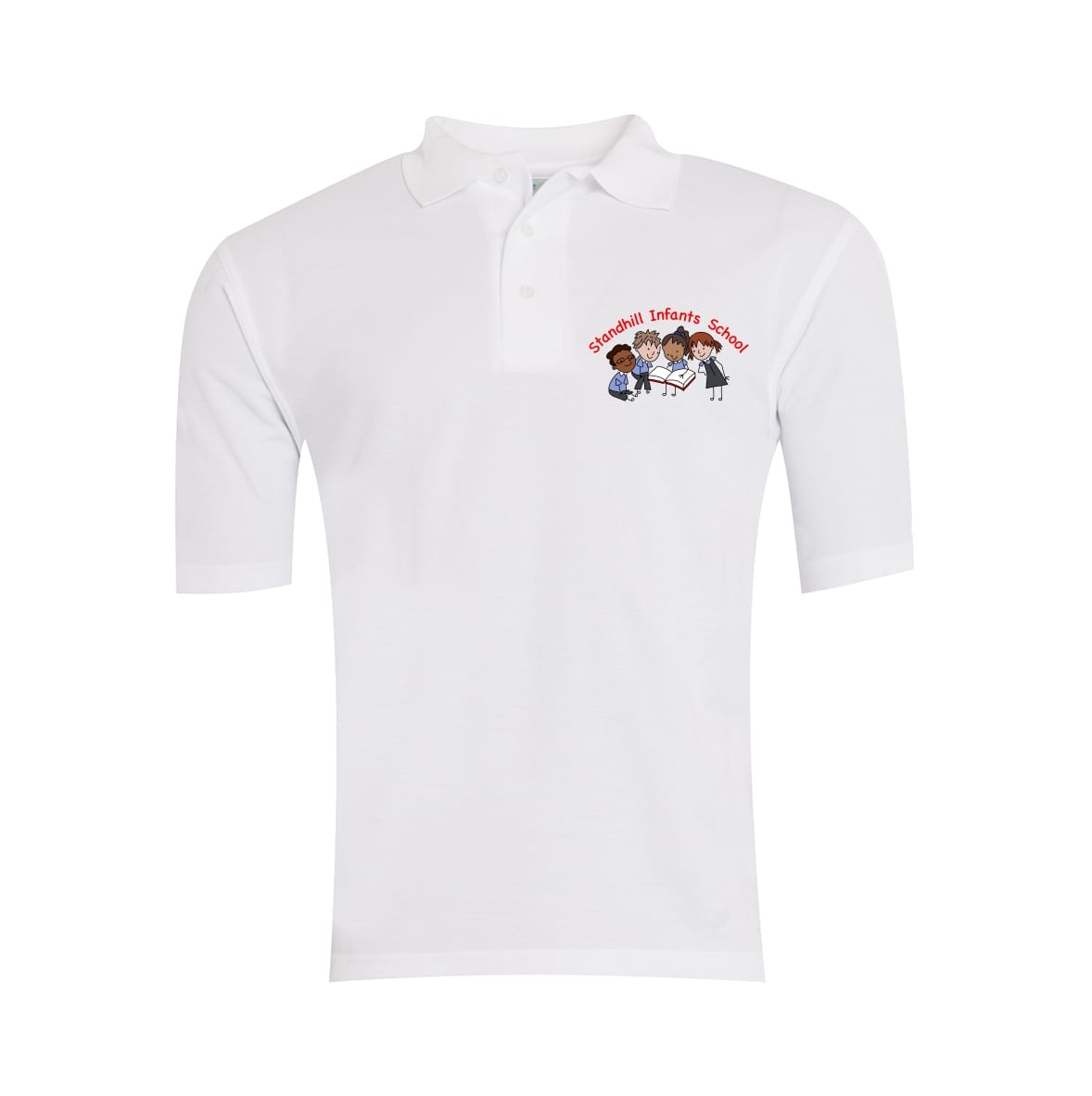 Carlton Standhill Infants White Polo Shirt w/Logo - Schoolwear Solutions